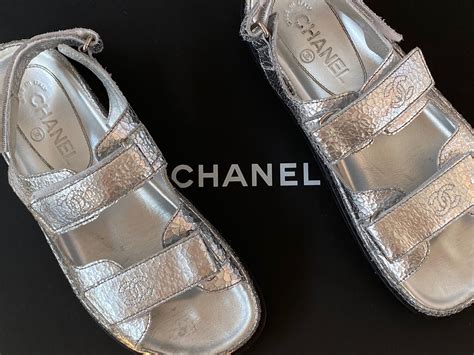 sandali velcro chanel|Chanel Velcro sandals Australia price.